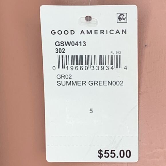 Good American NWT Bikini Bottom Summer Green Size 5 - Picture 16 of 16